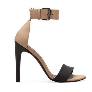 Tibi Carine Sandals in Black/Nude SZ 6.5